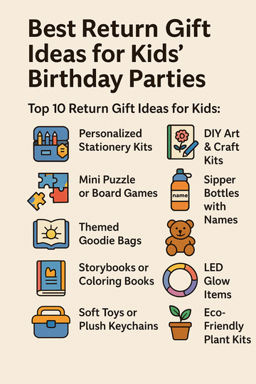 Best Return Gift Ideas for Kids’ Birthday Parties