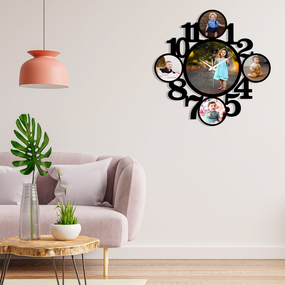 5 Photo Wall Clock