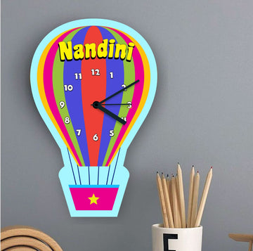 Personalized Kids Clock - Balloon