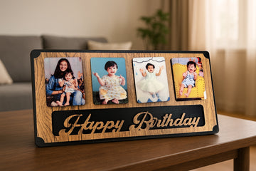 Table Top Happy Birthday Photo Frame