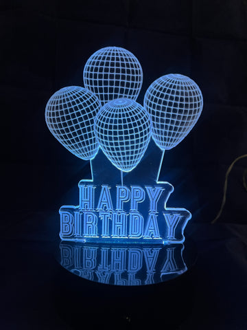 Personalized 3D illusion LED Lamp for Birthday