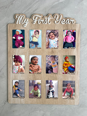 My First Year Photo Frame