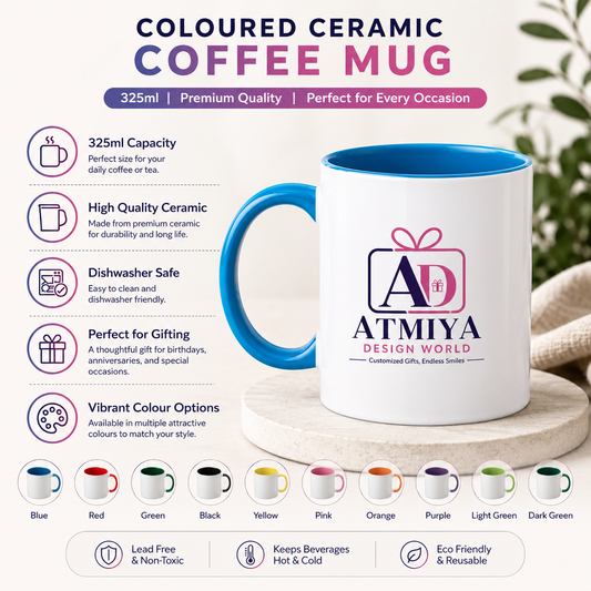 Inside Color Mug - Blue | Three Tone Mug