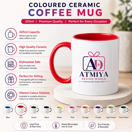 Inside Color Mug - Red | Three Tone Mug