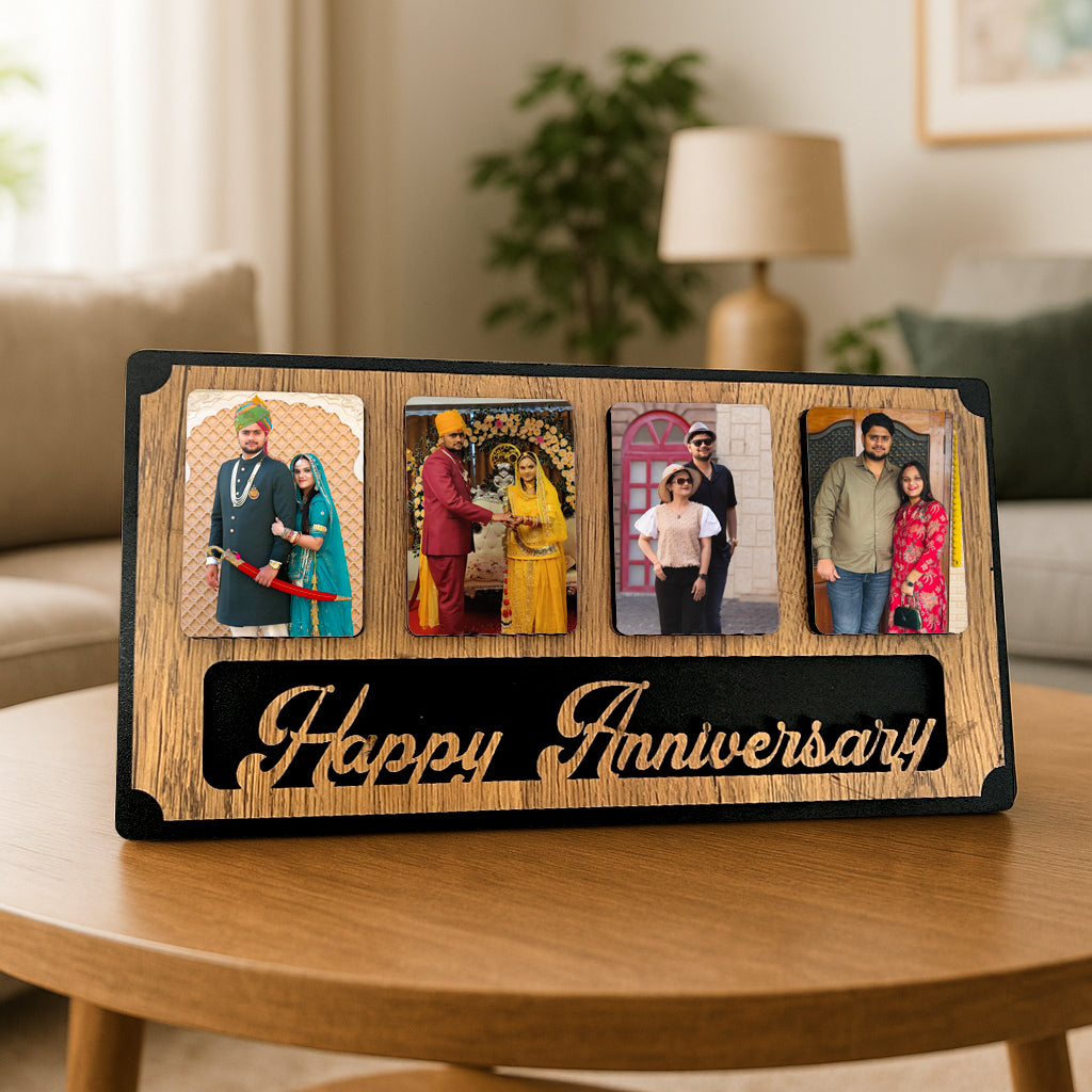 Table Top Happy Anniversary Photo Frame